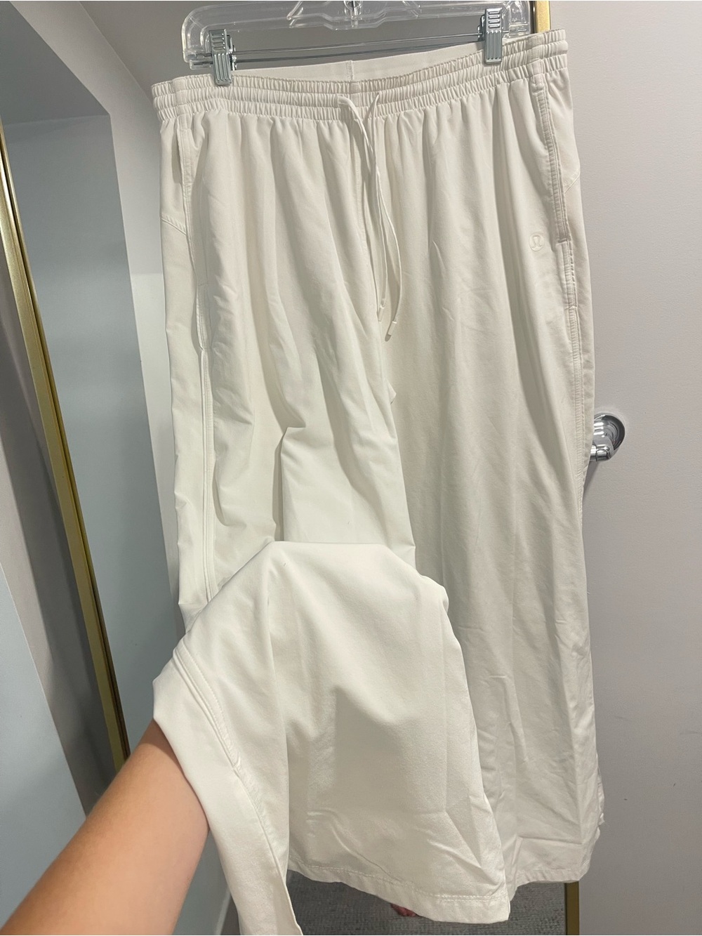 Lululemon Court Rival Wide Leg Track Pant Regular White size 10 - Picture 5 of 16